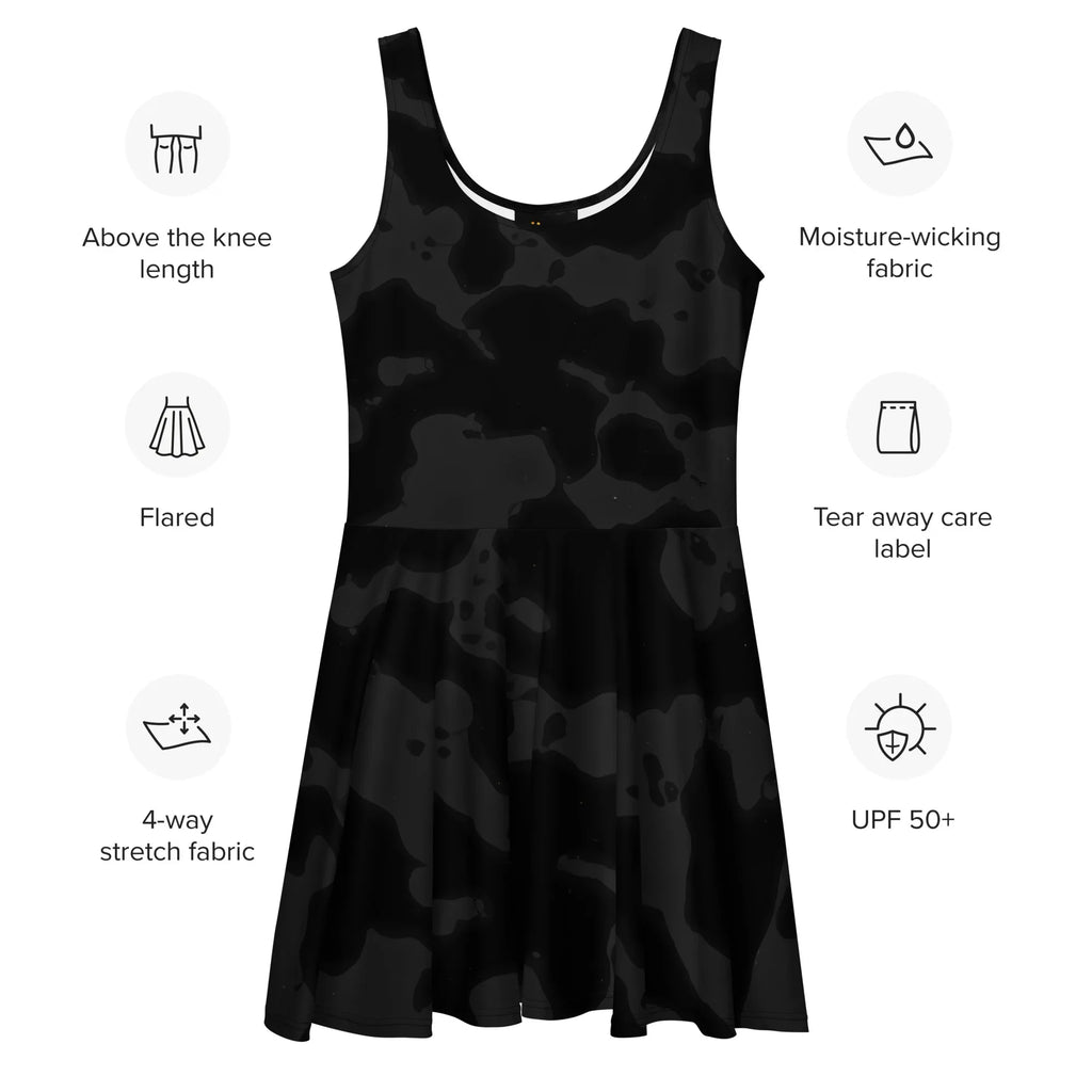 Skater Dress Skater Dress AwRans Clothing all-over-print-skater-dress-white-front-689b2ca335a1f