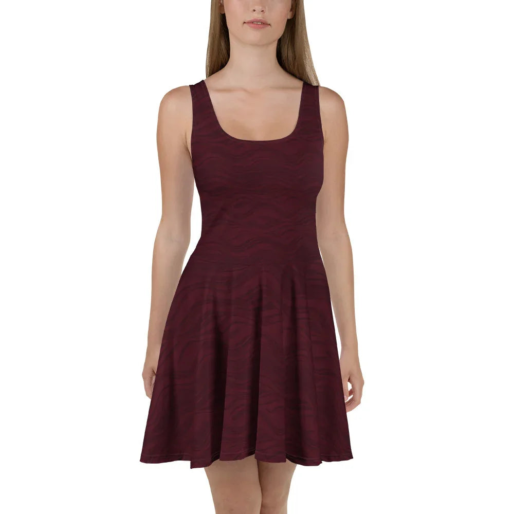 Skater Dress 3XL Skater Dress AwRans Clothing all-over-print-skater-dress-white-front-689b2cdaa5ab8
