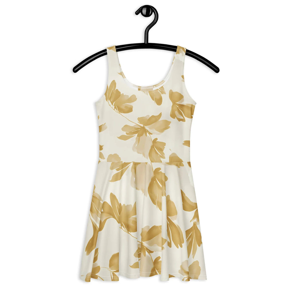 Skater Dress Skater Dress AwRans Clothing all-over-print-skater-dress-white-front-689b2d0e989db