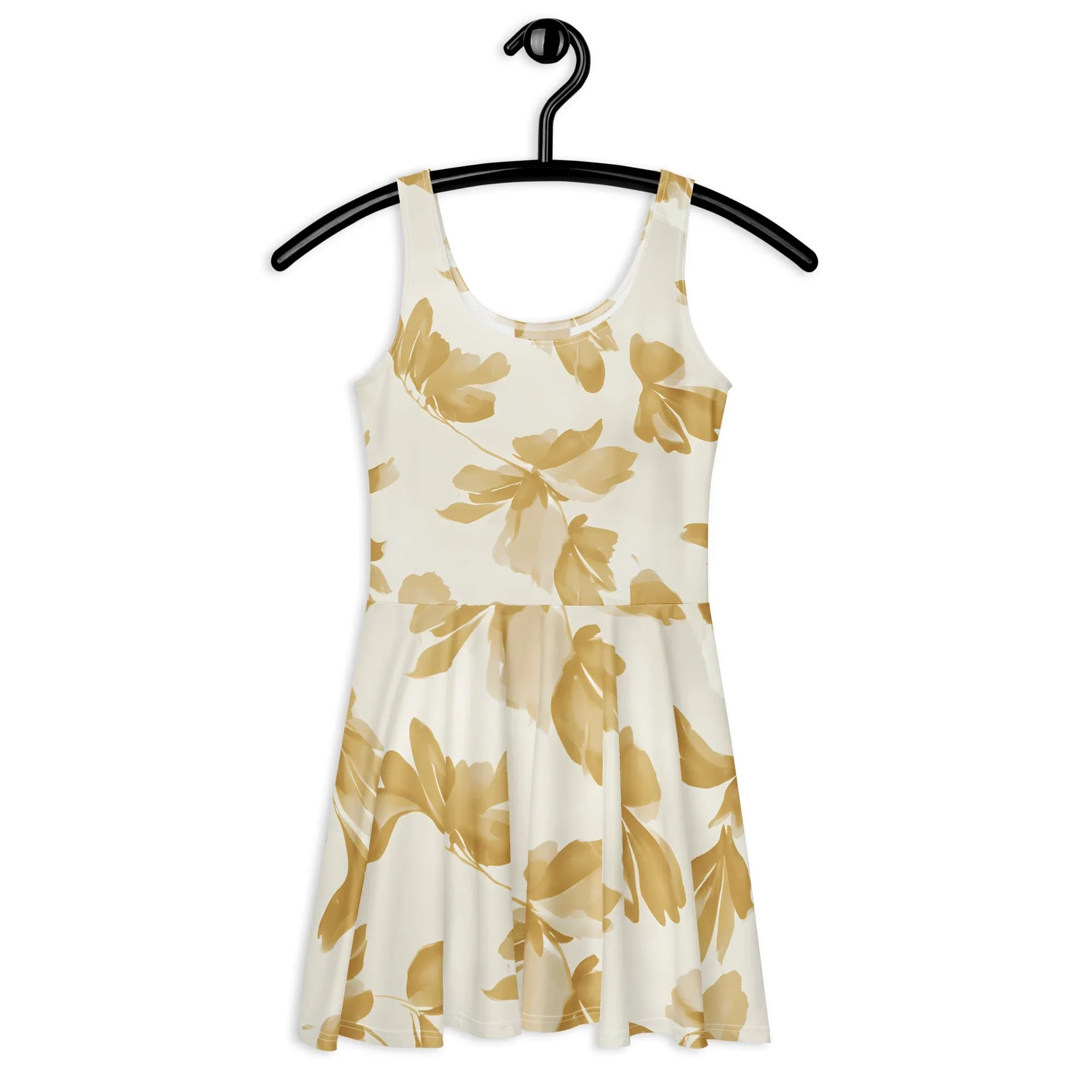 Skater Dress Skater Dress AwRans Clothing all-over-print-skater-dress-white-front-689b2d0e989db