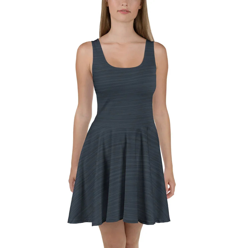 Skater Dress 3XL Skater Dress AwRans Clothing all-over-print-skater-dress-white-front-689b2d7a890de