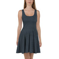 Skater Dress 3XL Skater Dress AwRans Clothing all-over-print-skater-dress-white-front-689b2d7a890de