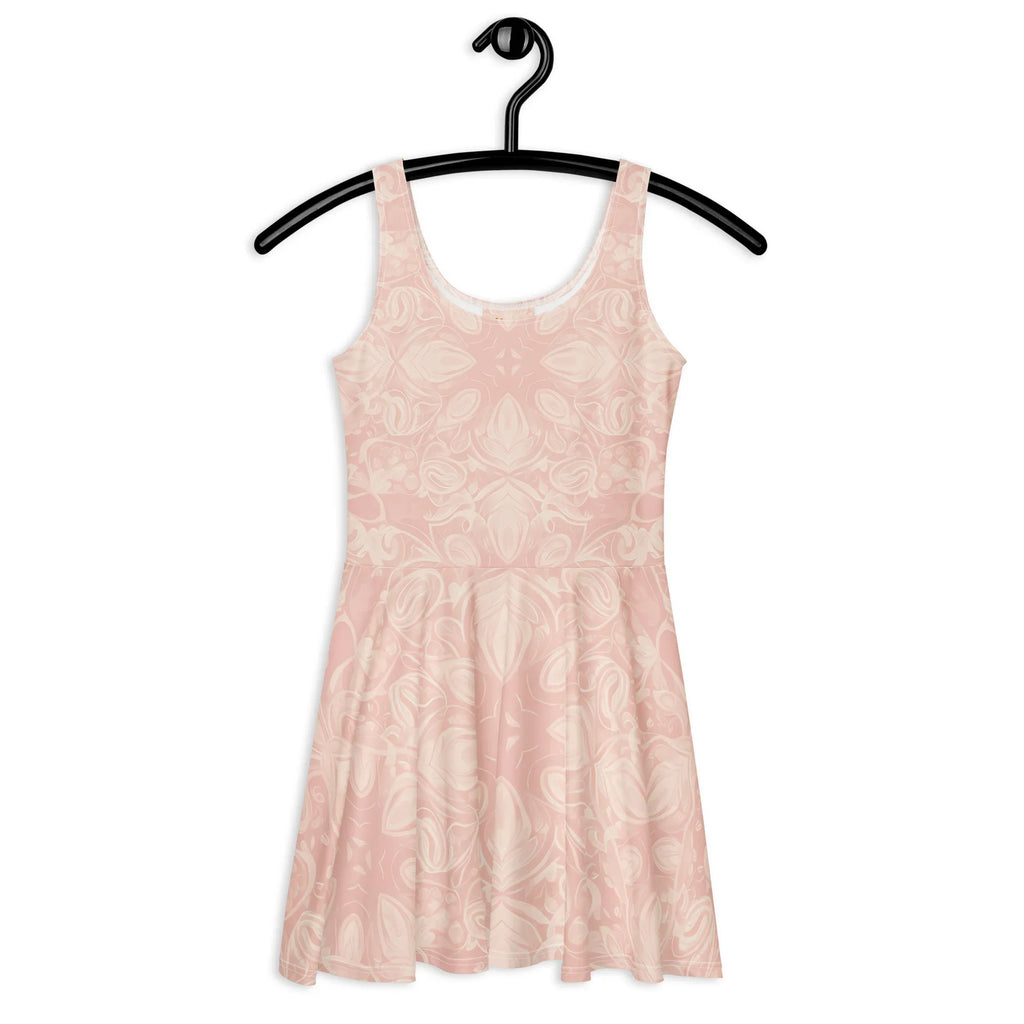 Skater Dress Skater Dress AwRans Clothing all-over-print-skater-dress-white-front-689b2de83dbf4