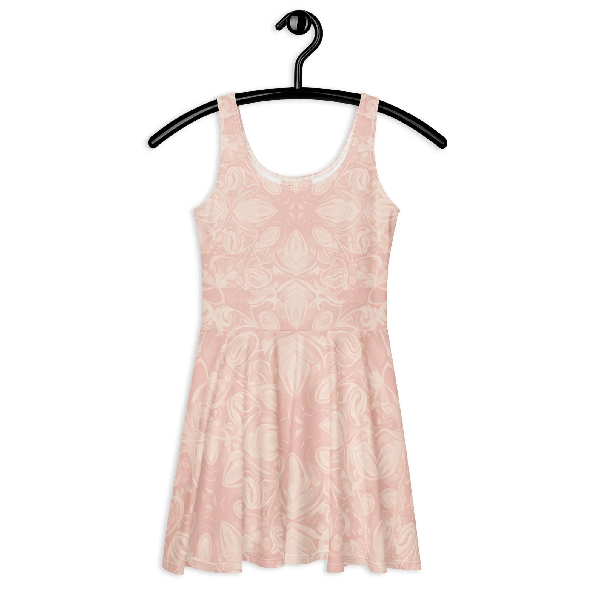 Skater Dress Skater Dress AwRans Clothing all-over-print-skater-dress-white-front-689b2de83dbf4