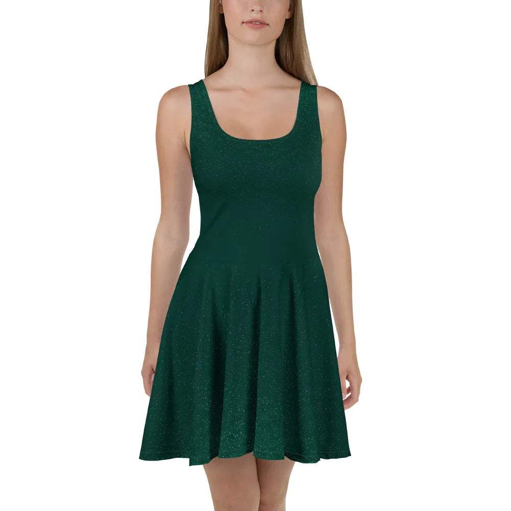 Skater Dress 3XL Skater Dress AwRans Clothing all-over-print-skater-dress-white-front-689b2e1f1178e