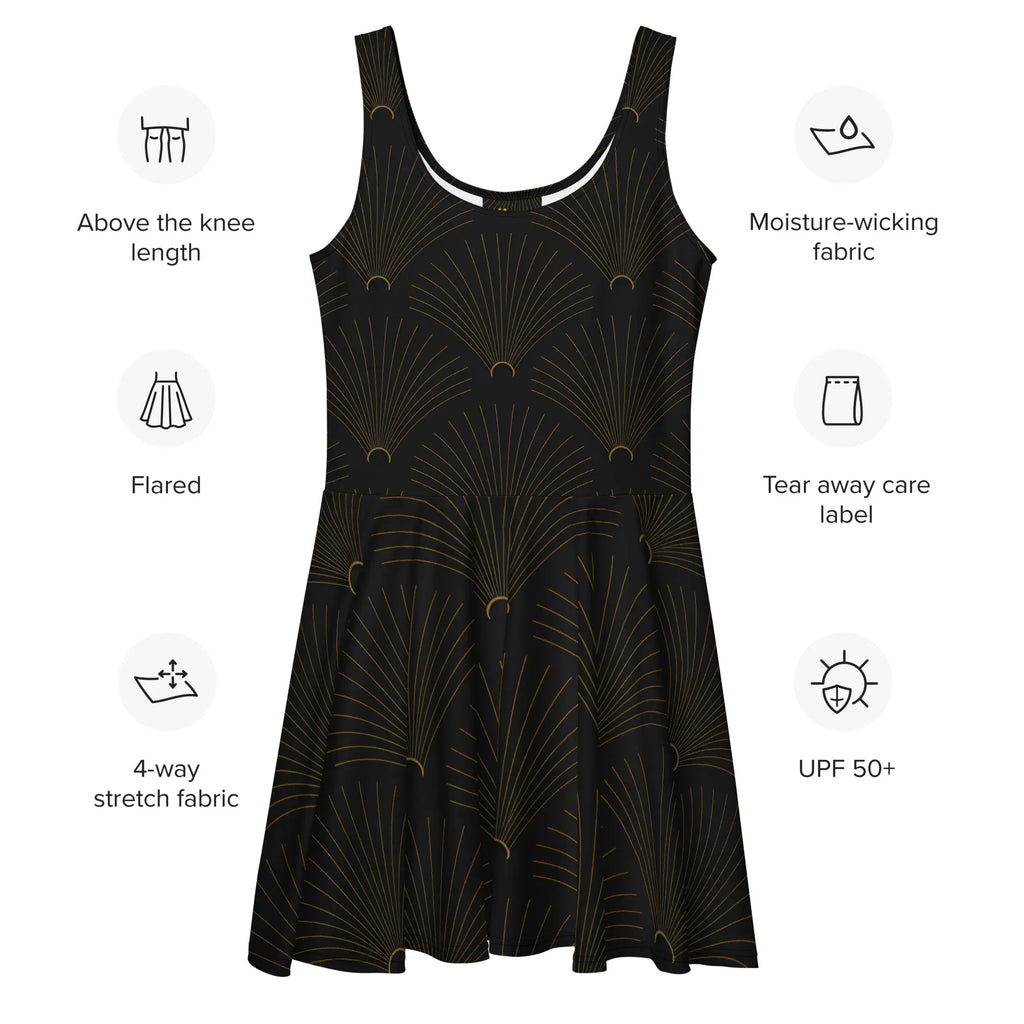 Skater Dress Skater Dress AwRans Clothing all-over-print-skater-dress-white-front-689b2e55e1e6a