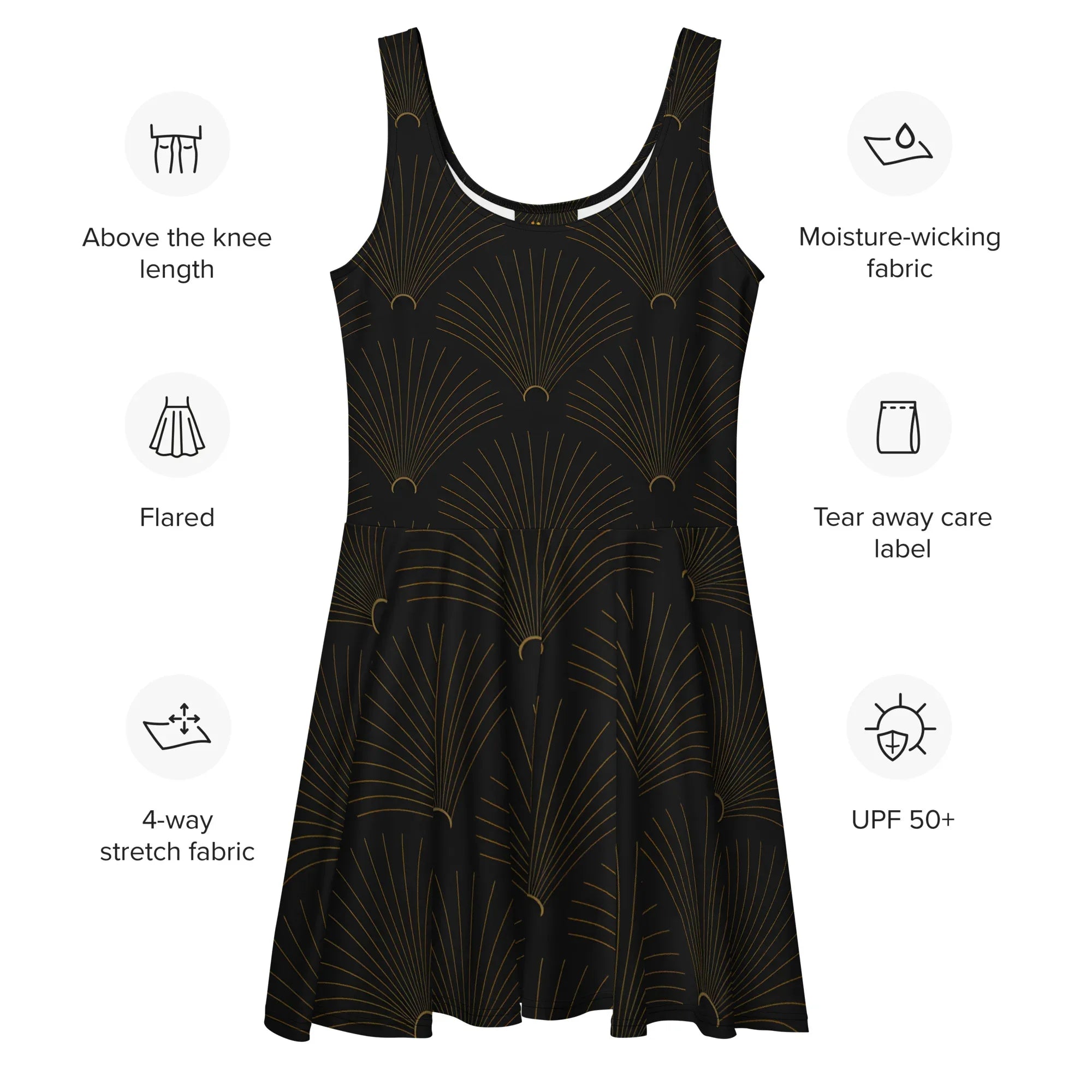 Skater Dress Skater Dress AwRans Clothing all-over-print-skater-dress-white-front-689b2e55e1e6a