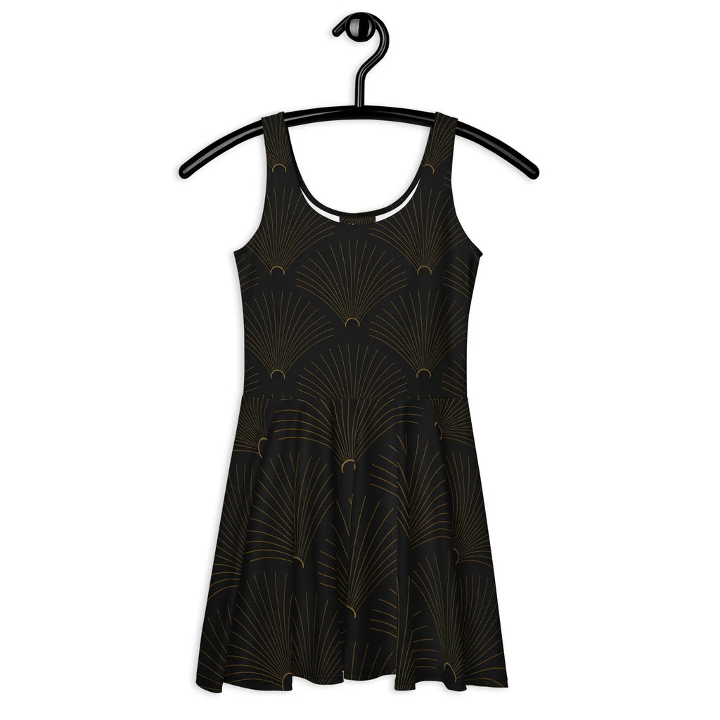 Skater Dress Skater Dress AwRans Clothing all-over-print-skater-dress-white-front-689b2e55e220d