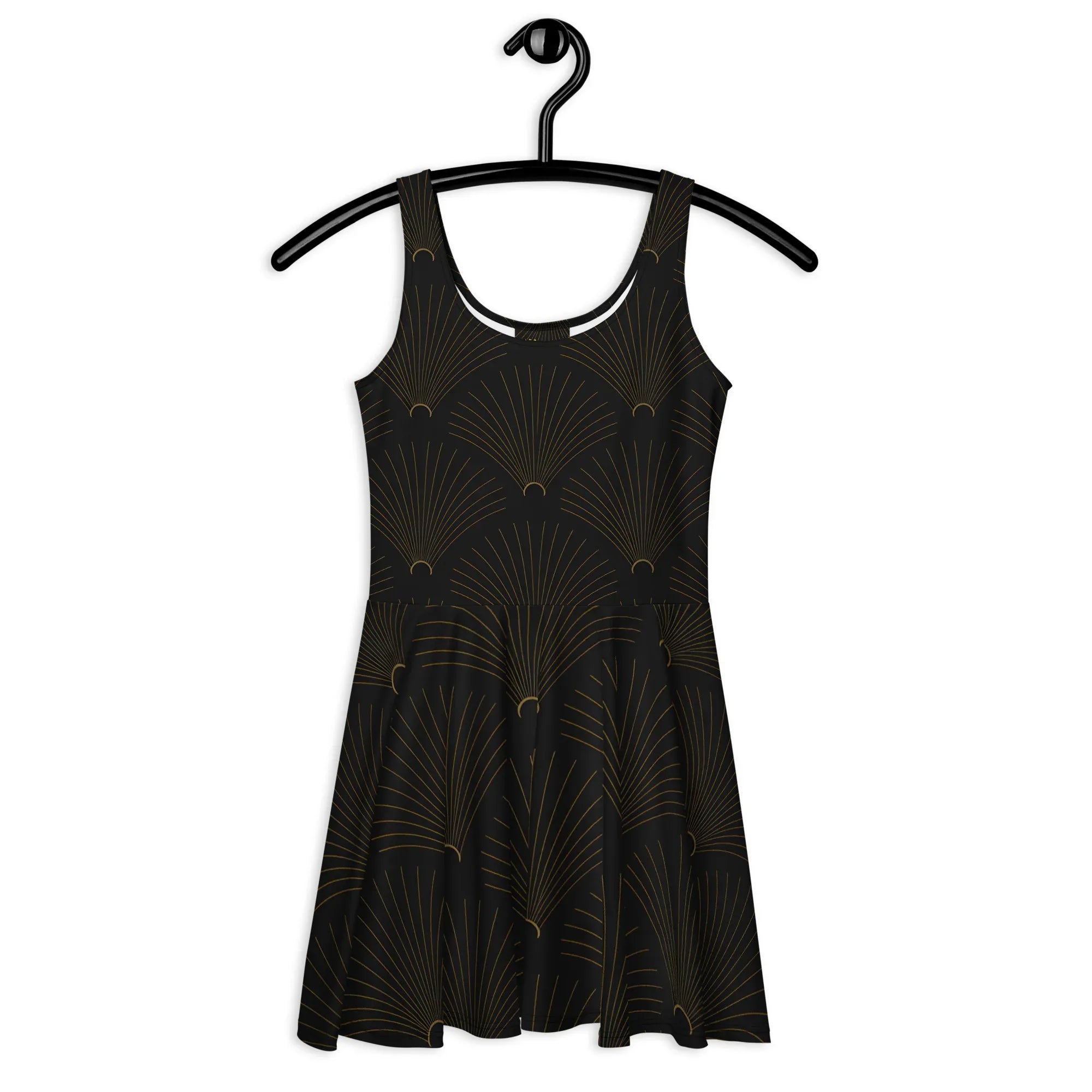 Skater Dress Skater Dress AwRans Clothing all-over-print-skater-dress-white-front-689b2e55e220d