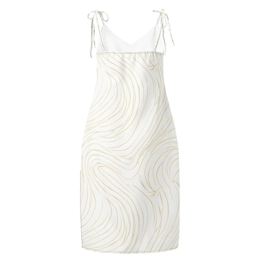 Tie-Strap Midi Dress - AwRans Clothing