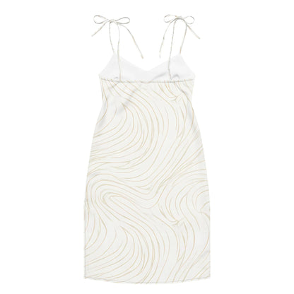 Tie-Strap Midi Dress - AwRans Clothing