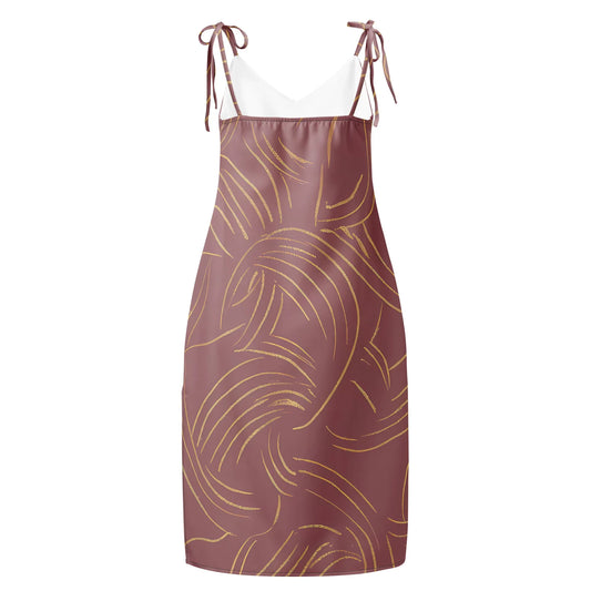 Tie-Strap Midi Dress - AwRans Clothing
