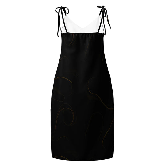Tie-Strap Midi Dress - AwRans Clothing