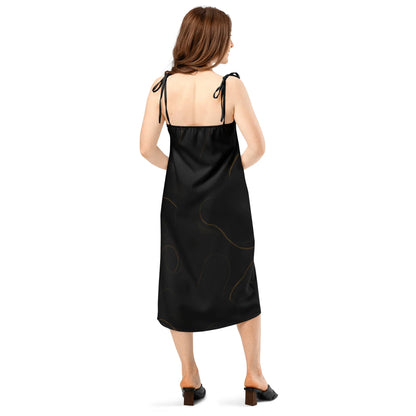 Tie-Strap Midi Dress - AwRans Clothing