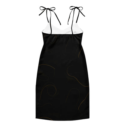 Tie-Strap Midi Dress - AwRans Clothing