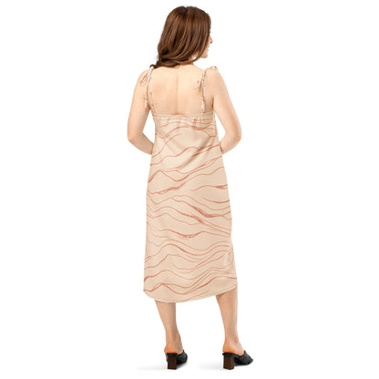 Tie-Strap Midi Dress - AwRans Clothing