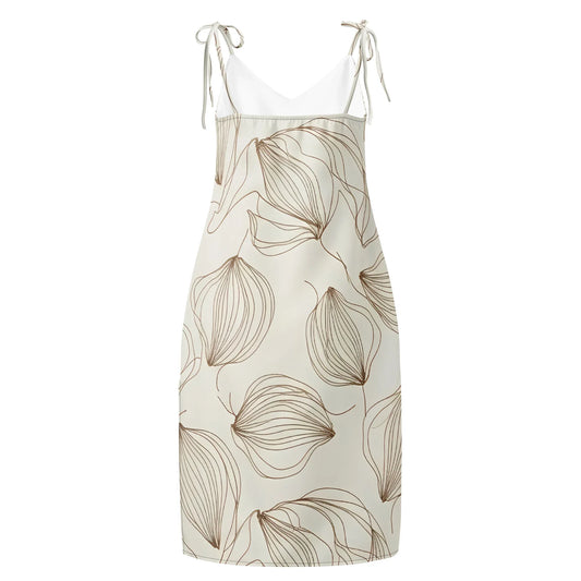 Tie-Strap Midi Dress - AwRans Clothing