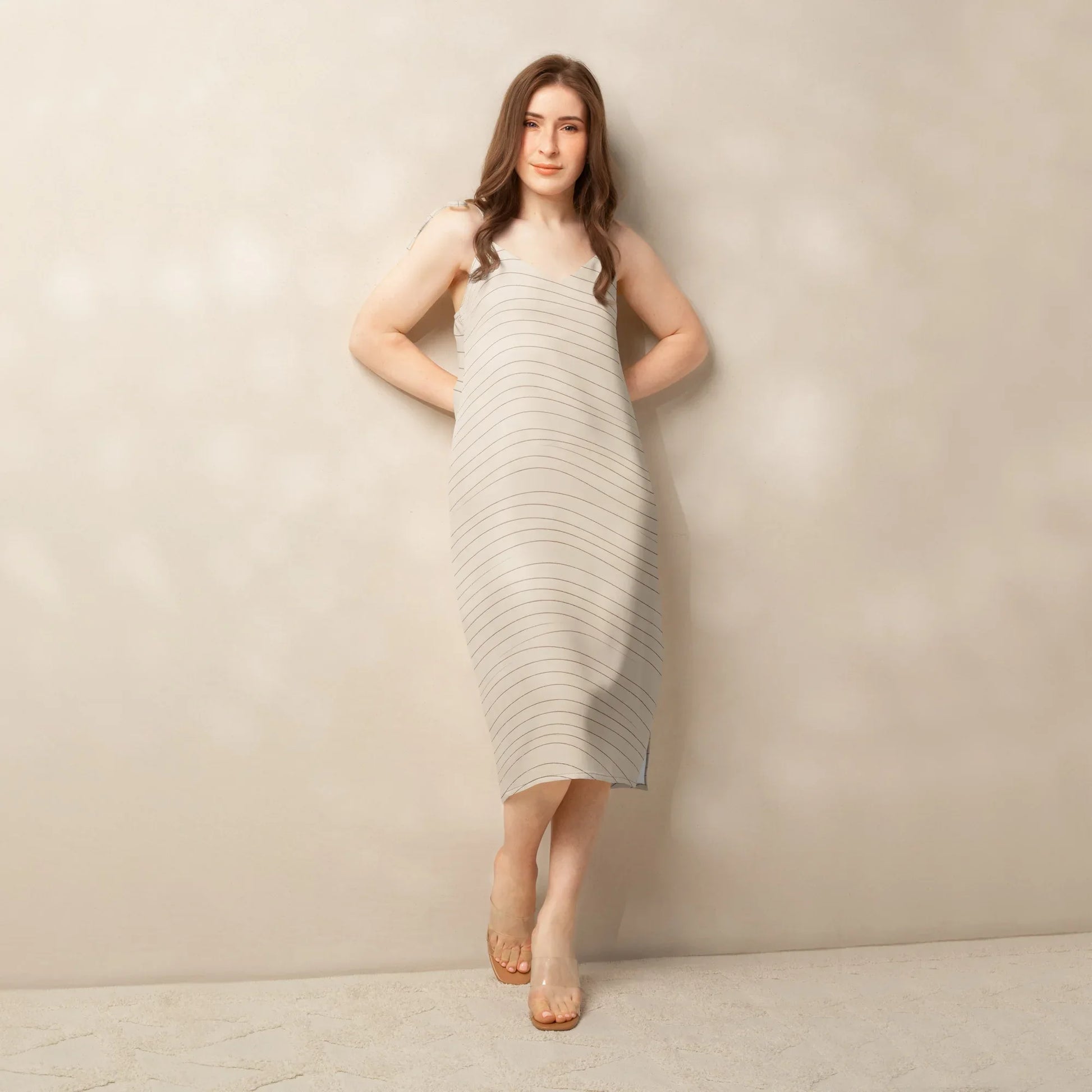 Tie-Strap Midi Dress - AwRans Clothing