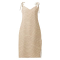 Tie-Strap Midi Dress Black Dress AwRans Clothing all-over-print-slip-dress-black-front-689c575a3683b