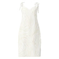 Tie-Strap Midi Dress Black Dress AwRans Clothing all-over-print-slip-dress-black-front-689c57c5e756c