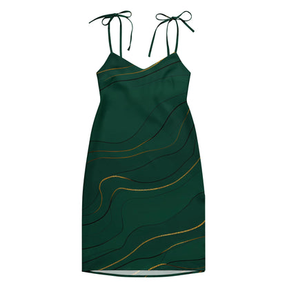 Tie-Strap Midi Dress - AwRans Clothing