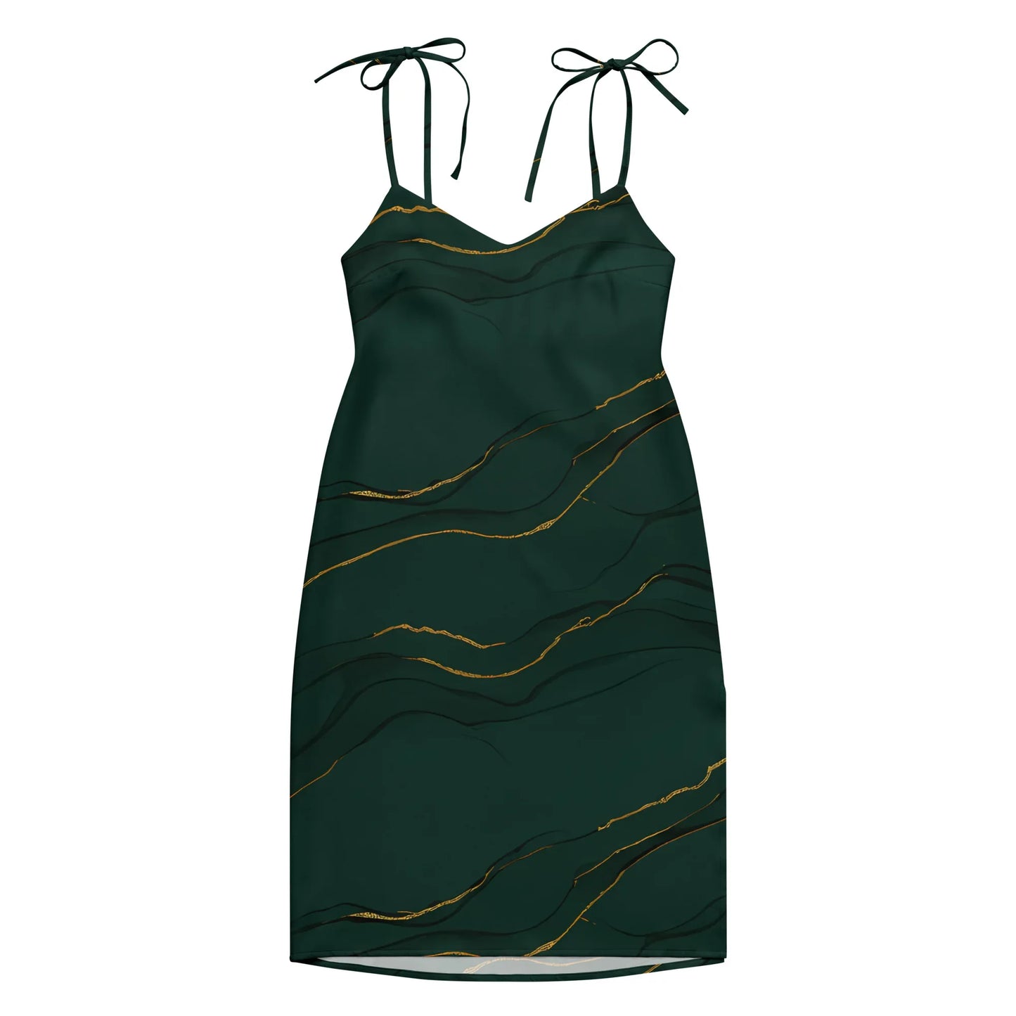 Tie-Strap Midi Dress - AwRans Clothing