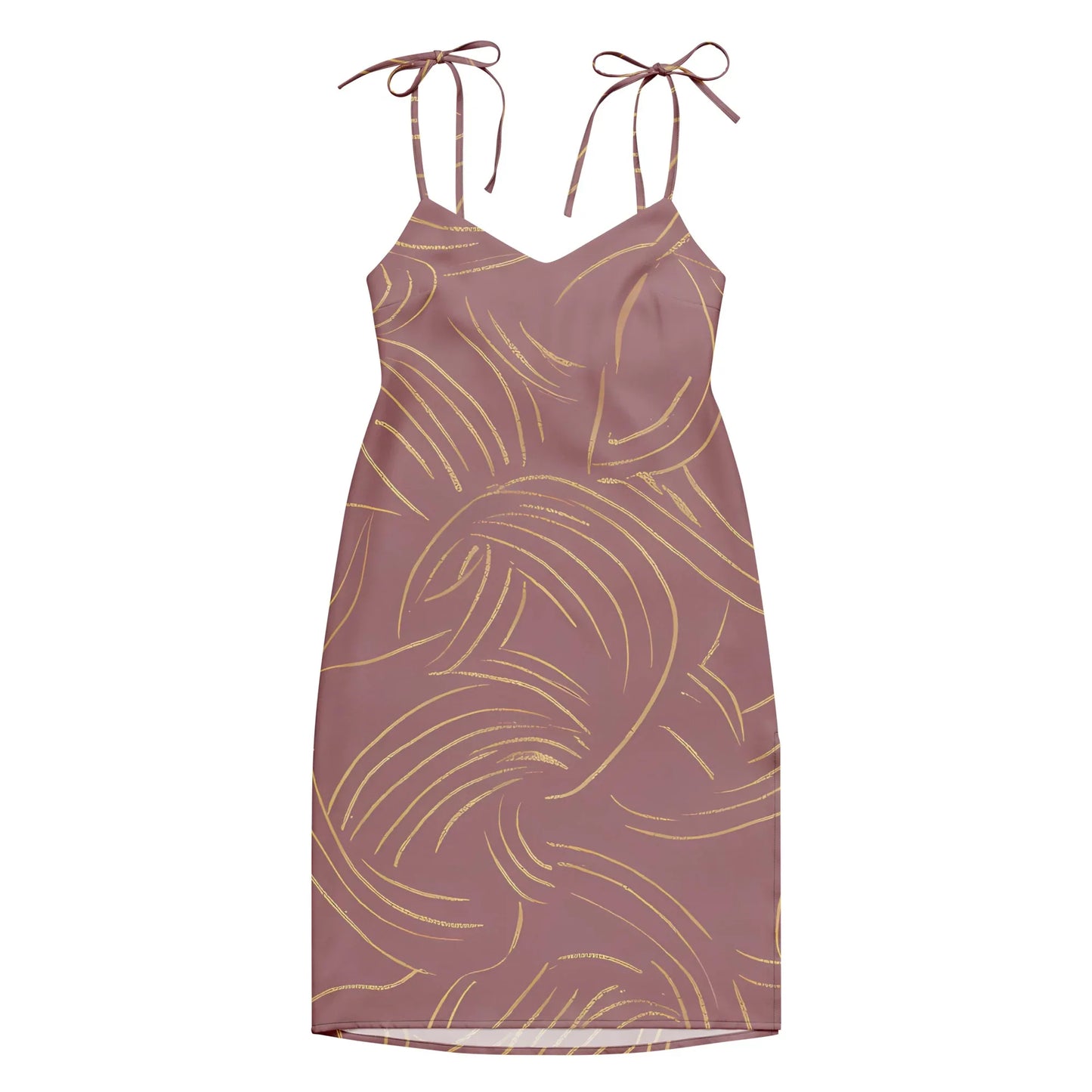 Tie-Strap Midi Dress - AwRans Clothing