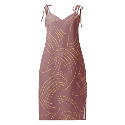 Tie-Strap Midi Dress - AwRans Clothing