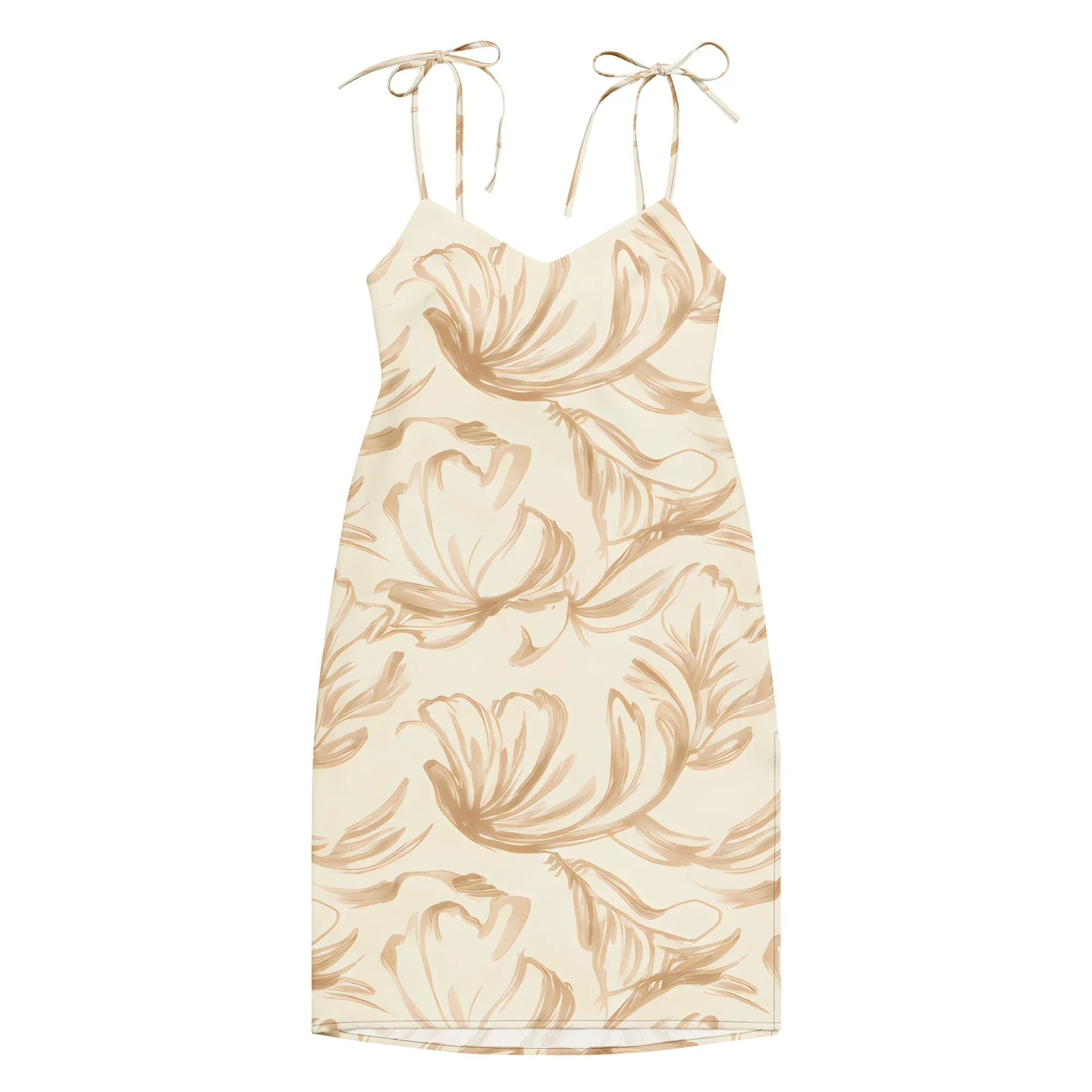 Tie-Strap Midi Dress - AwRans Clothing