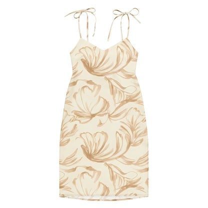 Tie-Strap Midi Dress - AwRans Clothing