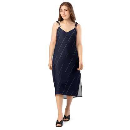 Tie-Strap Midi Dress - AwRans Clothing
