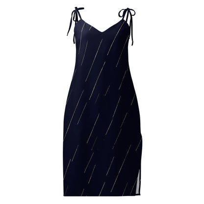 Tie-Strap Midi Dress - AwRans Clothing