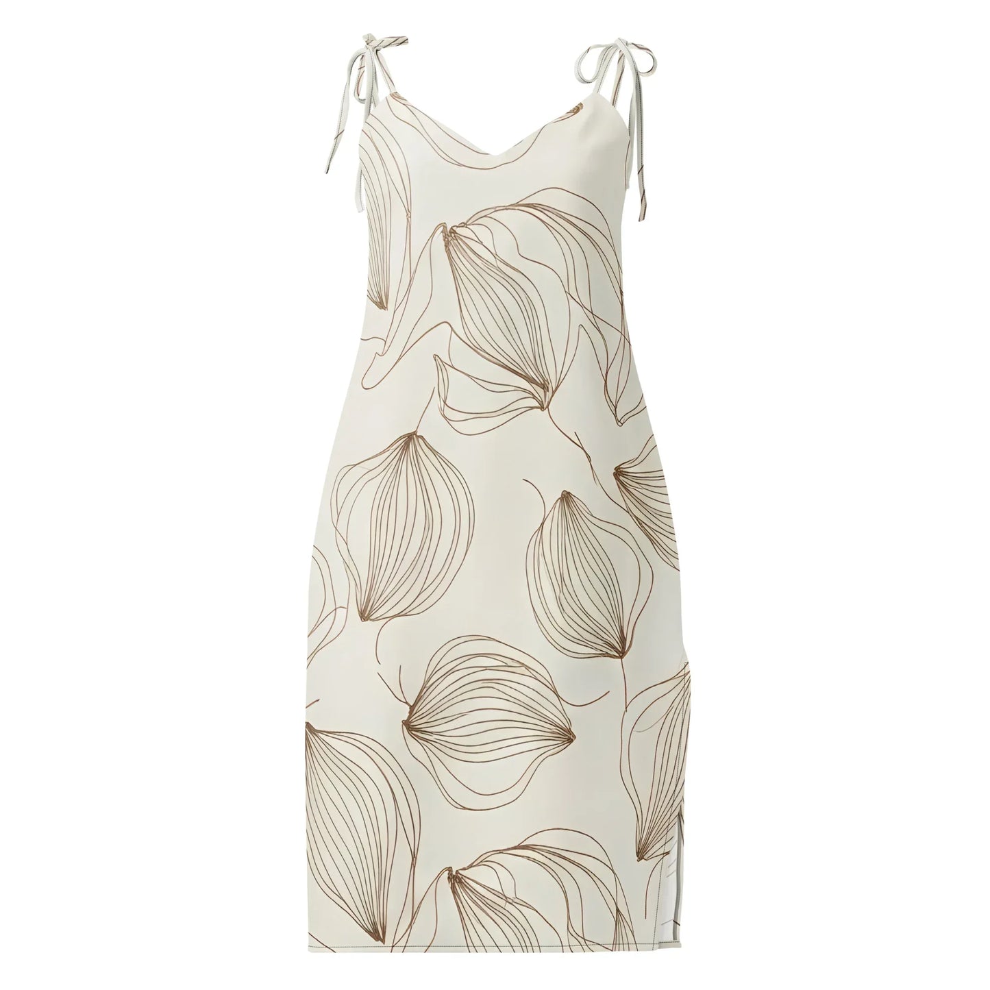 Tie-Strap Midi Dress - AwRans Clothing