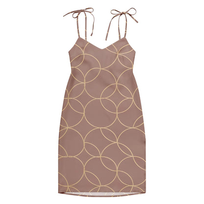 Tie-Strap Midi Dress - AwRans Clothing