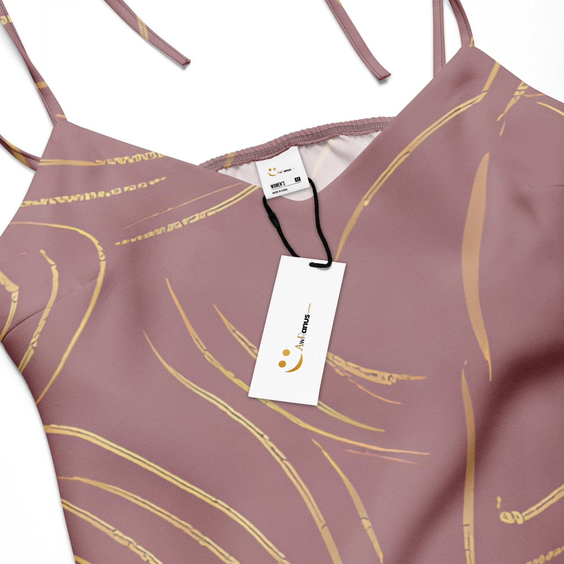 Tie-Strap Midi Dress - AwRans Clothing