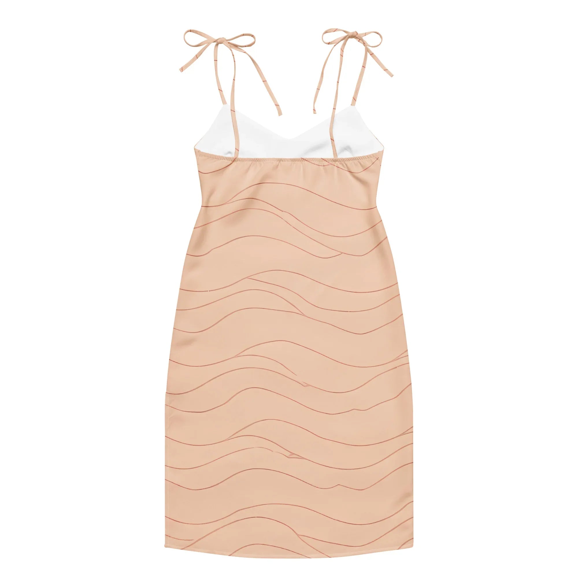 Tie-Strap Midi Dress Dress AwRans Clothing all-over-print-slip-dress-white-back-689c578f21cc9