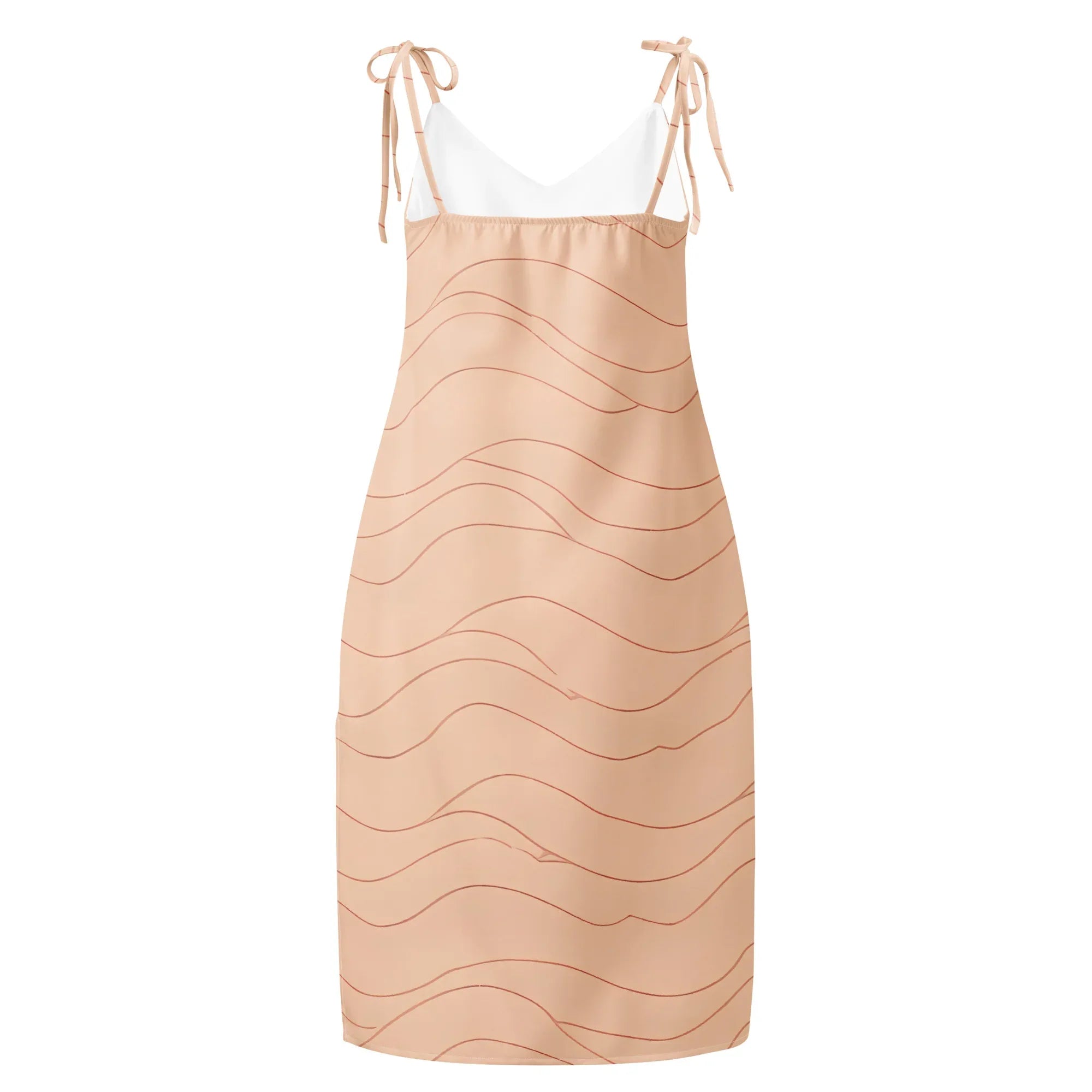 Tie-Strap Midi Dress Dress AwRans Clothing all-over-print-slip-dress-white-back-689c578f22134