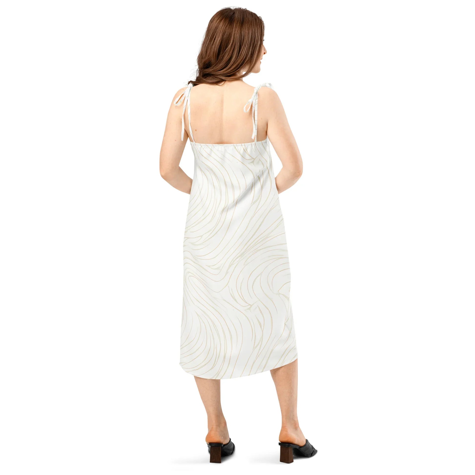 Tie-Strap Midi Dress - AwRans Clothing