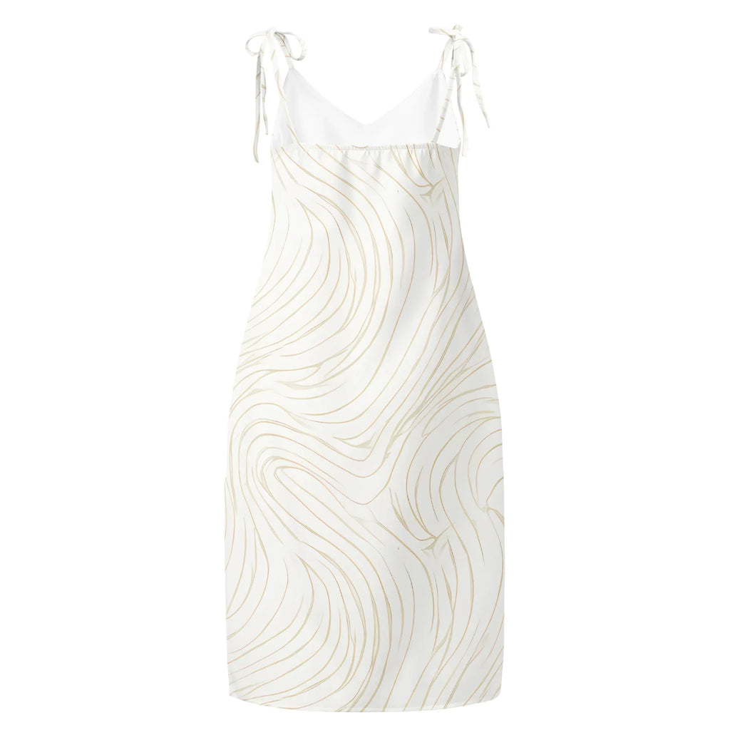 Tie-Strap Midi Dress Dress AwRans Clothing all-over-print-slip-dress-white-back-689c57c5e78bb