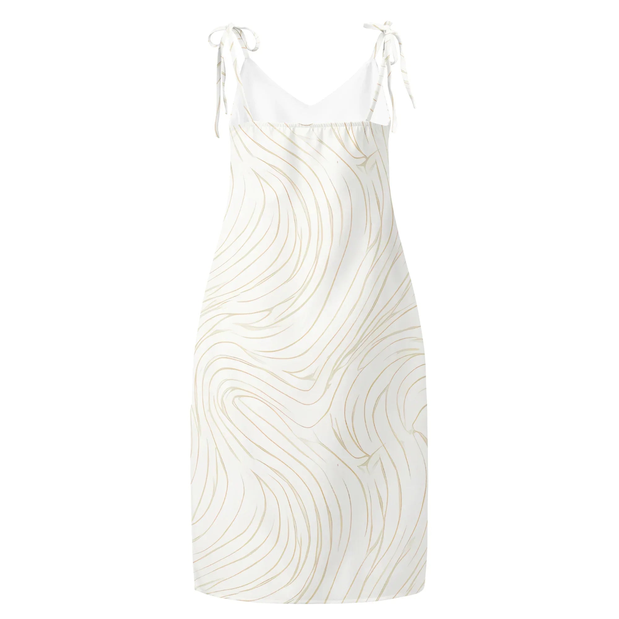 Tie-Strap Midi Dress Dress AwRans Clothing all-over-print-slip-dress-white-back-689c57c5e78bb