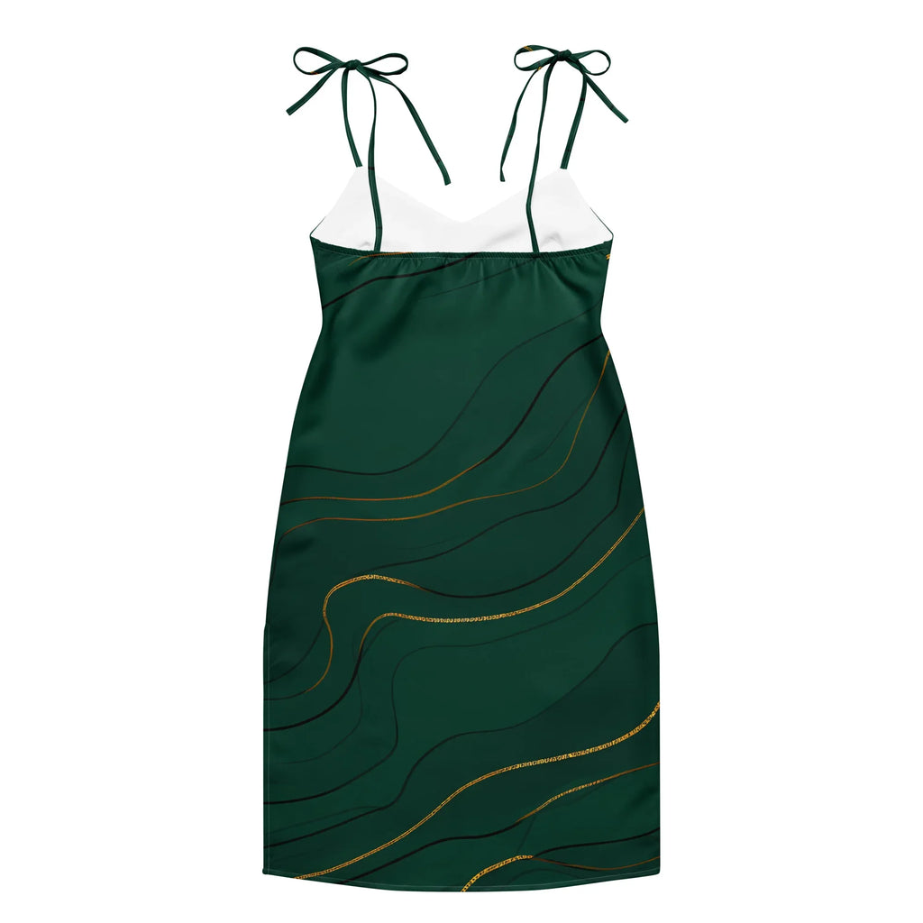 Tie-Strap Midi Dress Dress AwRans Clothing all-over-print-slip-dress-white-back-689c581f78555