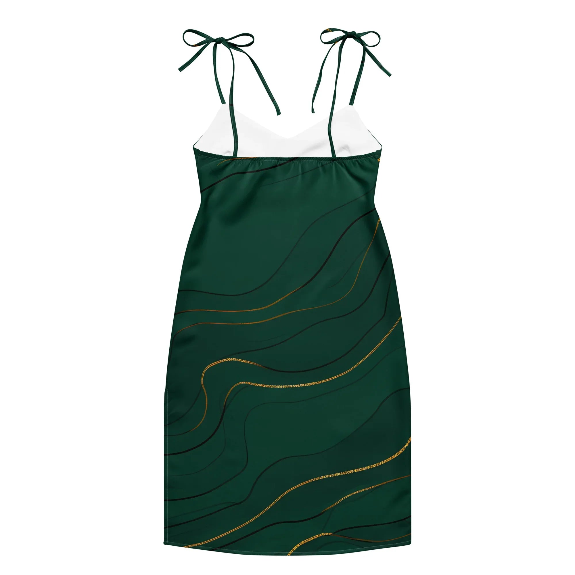Tie-Strap Midi Dress Dress AwRans Clothing all-over-print-slip-dress-white-back-689c581f78555