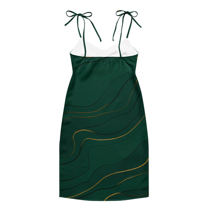 Tie-Strap Midi Dress - AwRans Clothing