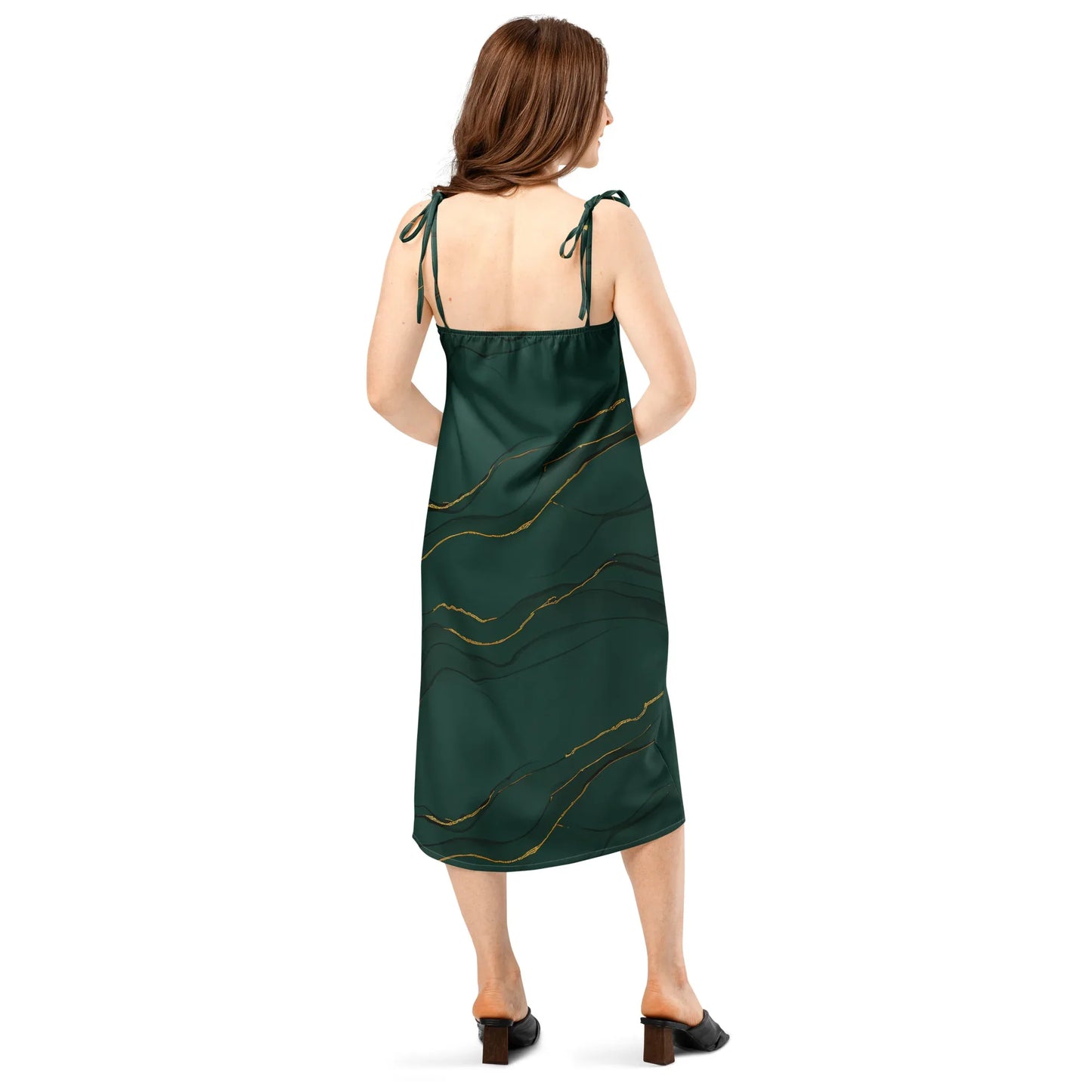 Tie-Strap Midi Dress - AwRans Clothing