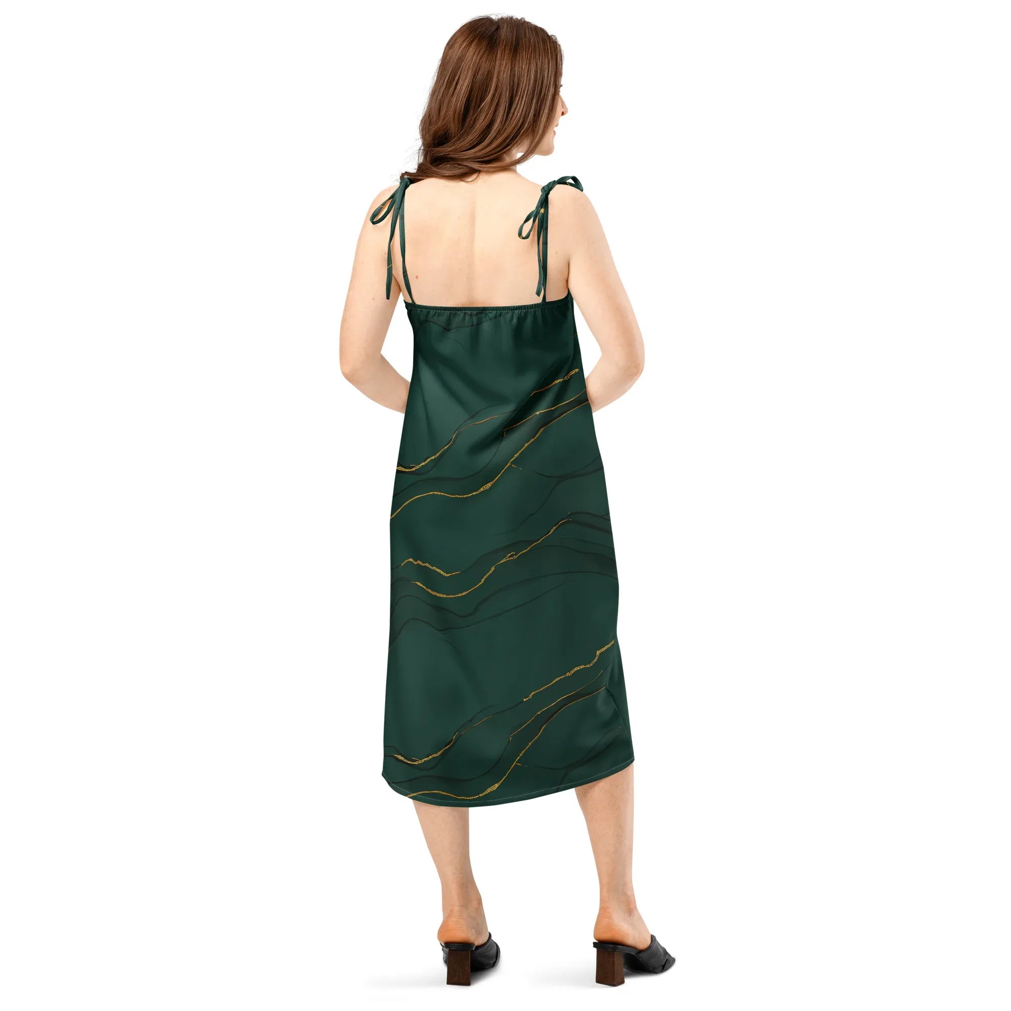 Tie-Strap Midi Dress Dress AwRans Clothing all-over-print-slip-dress-white-back-689c5854c00ec