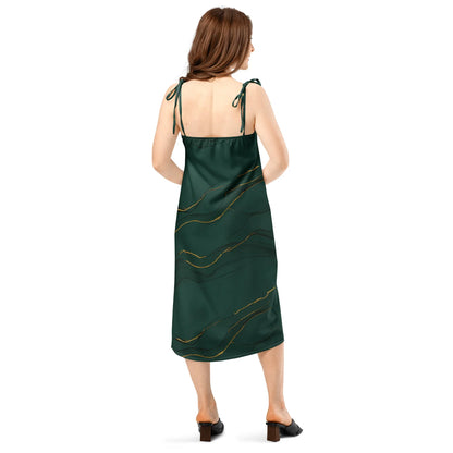 Tie-Strap Midi Dress - AwRans Clothing