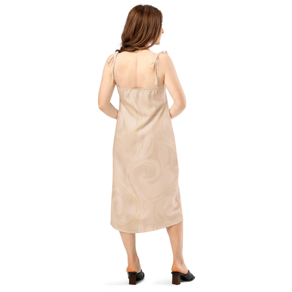 Tie-Strap Midi Dress Dress AwRans Clothing all-over-print-slip-dress-white-back-689c588a9011b