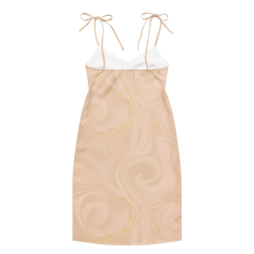 Tie-Strap Midi Dress Dress AwRans Clothing all-over-print-slip-dress-white-back-689c588a905ec