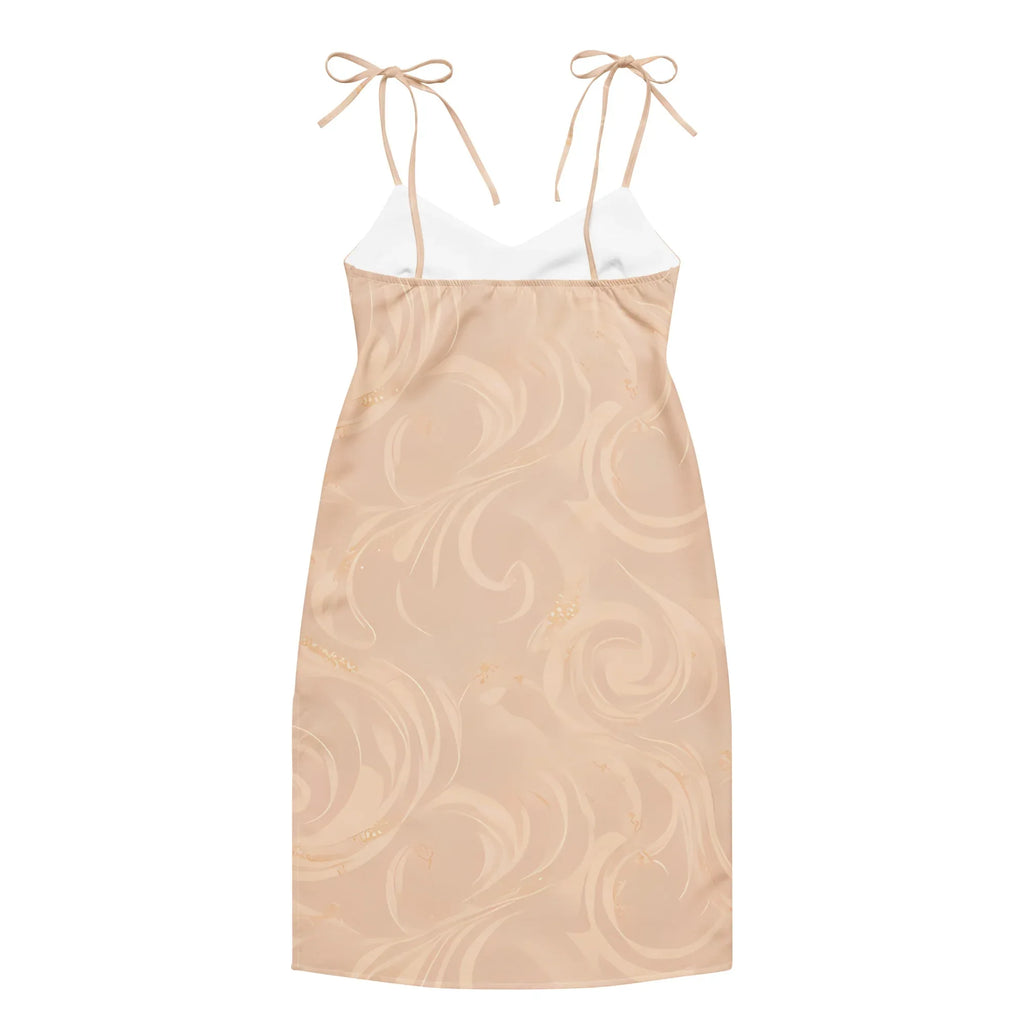 Tie-Strap Midi Dress Dress AwRans Clothing all-over-print-slip-dress-white-back-689c58c10d85b