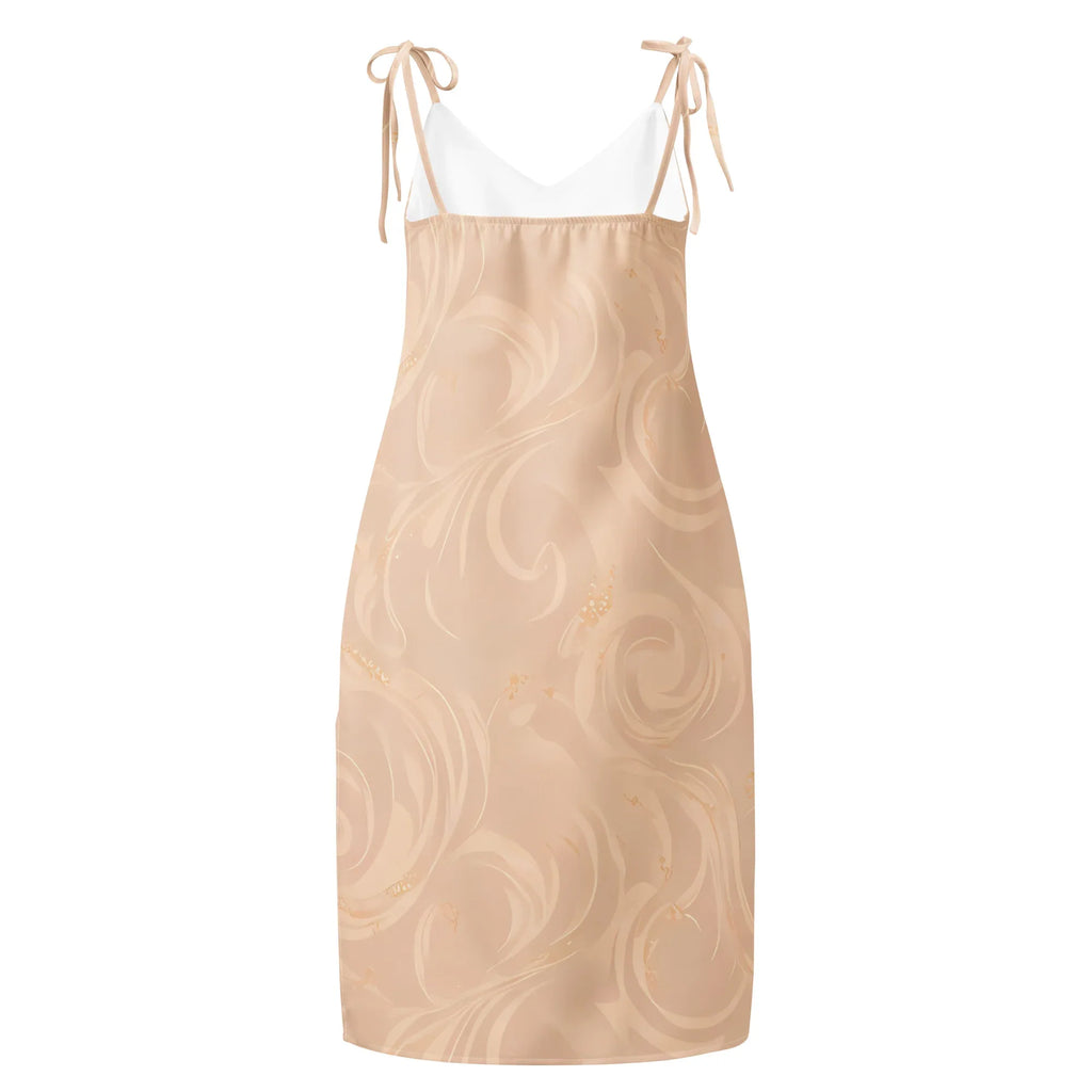 Tie-Strap Midi Dress Dress AwRans Clothing all-over-print-slip-dress-white-back-689c58c10dc98